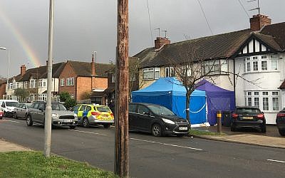 Police activity at a residential address in southwest London, Tuesday March 13, 2018. According to a police statement Tuesday a Russian businessman named as Nikolai Glushkov, who is associated with a prominent critic of the Kremlin has died in London. (AP Photo / Eva Ryan)