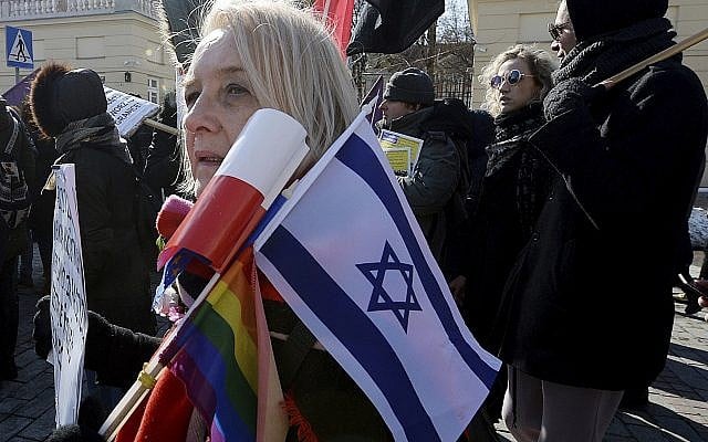 Warsaw residents protests the rise of racism and anti-Semitism in Warsaw, Poland, Saturday, March 17, 2018. Similar protests were held in some other cities across Poland. (AP Photo/Czarek Sokolowski) Warsaw residents protests the rise of racism and anti-Semitism in Warsaw, Poland, Saturday, March 17, 2018. Similar protests were held in some other cities across Poland. (AP Photo/Czarek Sokolowski)