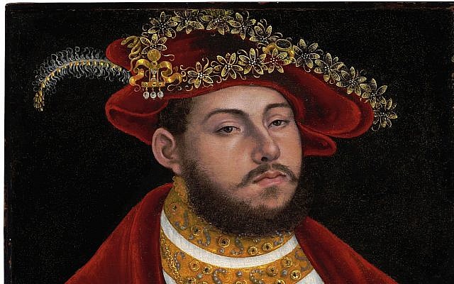 'Portrait of John Frederick I, Elector of Saxony,' by Lucas Cranach the Elder (Christie's Images via AP) 'Portrait of John Frederick I, Elector of Saxony,' by Lucas Cranach the Elder (Christie's Images via AP)