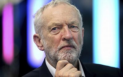 Britain's Labour Party leader Jeremy Corbyn,  March 9, 2018. (Jane Barlow/PA via AP)