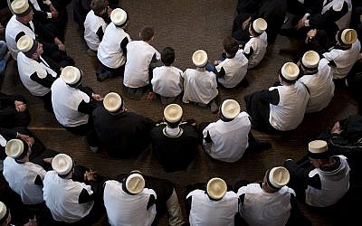 Illustrative image of dervishes, followers of Sufism a mystical form of Islam that preaches tolerance and a search for understanding, pray during a ceremony marking Nowruz day in the Tekke's prayer room in the southern Kosovo town of Prizren on March 22, 2018. (AP Photo/Visar Kryeziu)