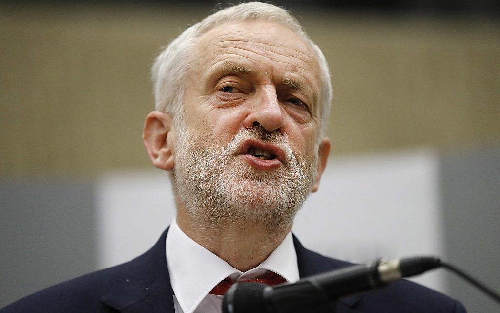 Britain's Labour Party leader Jeremy Corbyn speaking after he retained his parliamentary seat in Islington north London, June 9, 2017. (AP Photo/Frank Augstein, File)