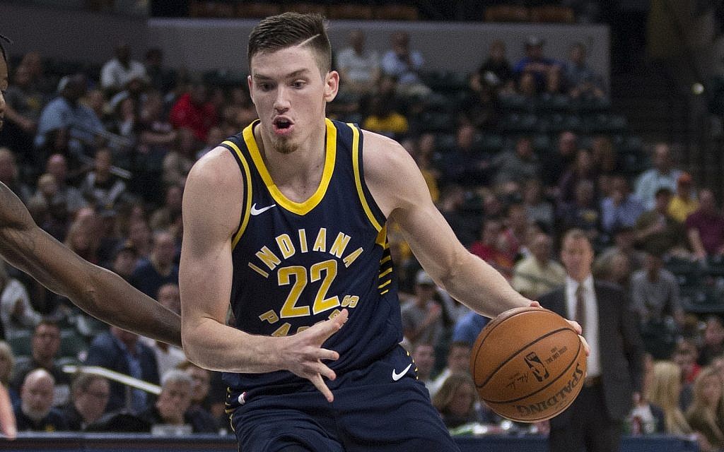 Indiana Pacers player T.J. Leaf's father also played for the Pacers before moving to Israel, where T.J. was born. (Courtesy) Indiana Pacers player T.J. Leaf's father also played for the Pacers before moving to Israel, where T.J. was born. (Courtesy)