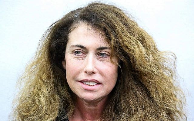 Bezeq CEO Stella Handler at a hearing at the Tel Aviv Magistrate's Court on February 18, 2018. (Flash90) Bezeq CEO Stella Handler at a hearing at the Tel Aviv Magistrate's Court on February 18, 2018. (Flash90)