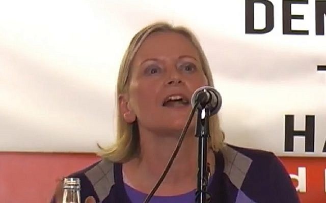 Screen capture from video of UK Labour party National Executive Committee member Christine Shawcroft. (YouTube) Screen capture from video of UK Labour party National Executive Committee member Christine Shawcroft. (YouTube)