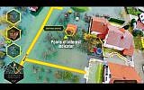 Screenshot of Edgybees’s augmented reality mapping software  used in emergency management situations. (Courtesy)