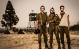 Yaakov (left), Gur Aryeh and Amram, the three main characters of 'Kipat Barzel,' one of the newest productions to emerge from Avner Bernheimer's laptop (Courtesy 'Kipat Barzel')