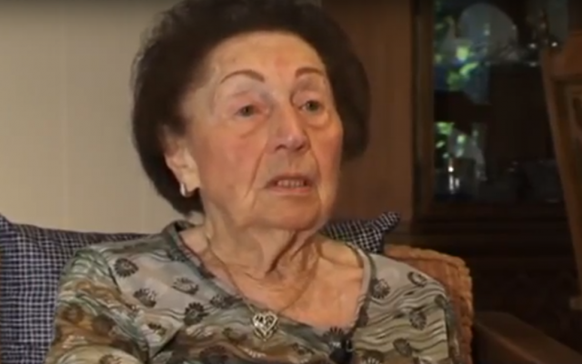 Holocaust survivor Sala Kirschner in a trailer, published March 10, 2012, to a book about letters she concealed from the Nazis titled "Sala's Gift." (Screen capture: YouTube) Holocaust survivor Sala Kirschner in a trailer, published March 10, 2012, to a book about letters she concealed from the Nazis titled "Sala's Gift." (Screen capture: YouTube)