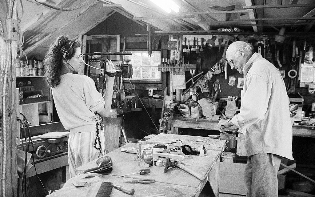 Rebecca Miller filming her father. (Inge Morath/The Igne Morath Foundation/Magnum Photos/HBO/via JTA) Rebecca Miller filming her father. (Inge Morath/The Igne Morath Foundation/Magnum Photos/HBO/via JTA)