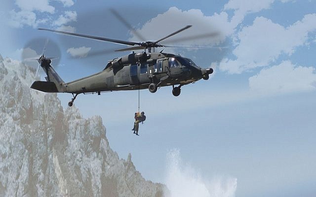 An illustration of Elbit's search and rescue systems in use (Courtesy) An illustration of Elbit's search and rescue systems in use (Courtesy)