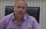 Chezy Levy, CEO and medical director of Barzilai Hospital, Ashkelon. (YouTube screenshot)
