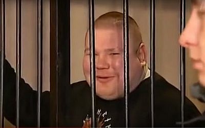 Vyacheslav Datsik jailed in Oslo in 2010. (Screen capture: YouTube)