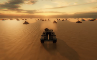 A screenshot from an animated online video showing Saudi Arabia's military invading and defeating Iran. (YouTube screen capture)