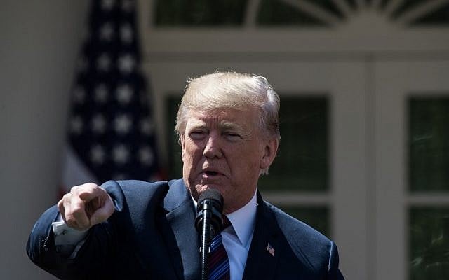 US President Donald Trump speaks about tax cuts for Americans from the Rose Garden at the White House on April 12, 2018 in Washington, DC. / AFP PHOTO / NICHOLAS KAMM US President Donald Trump speaks about tax cuts for Americans from the Rose Garden at the White House on April 12, 2018 in Washington, DC. / AFP PHOTO / NICHOLAS KAMM