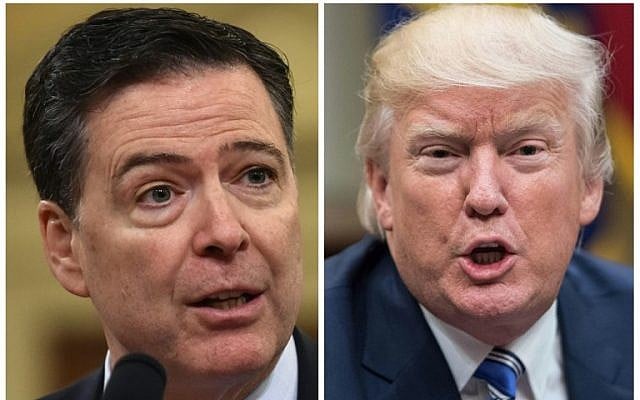 These two file photos show then FBI director James Comey (L) in Washington, DC, on March 20, 2017; and US President Donald Trump in Washington, DC, on June 6, 2017. (AFP Photo/Nicholas Kamm and Nicholas Kamm) These two file photos show then FBI director James Comey (L) in Washington, DC, on March 20, 2017; and US President Donald Trump in Washington, DC, on June 6, 2017. (AFP Photo/Nicholas Kamm and Nicholas Kamm)