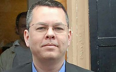 This undated photo made available by the Dogan News Agency on March 13, 2018, shows American pastor Andrew Brunson in Izmir. (AFP Photo/DHA/STR)