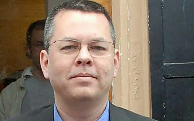 This undated photo made available by the Dogan News Agency on March 13, 2018, shows American pastor Andrew Brunson in Izmir. (AFP Photo/DHA/STR) This undated photo made available by the Dogan News Agency on March 13, 2018, shows American pastor Andrew Brunson in Izmir. (AFP Photo/DHA/STR)