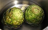 Artichokes being cooked (Pepperedjane/Public Domain/Wikimedia Commons)