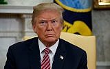 US President Donald Trump in the Oval Office of the White House, in Washington, April 10, 2018. (AP Photo/Evan Vucci)