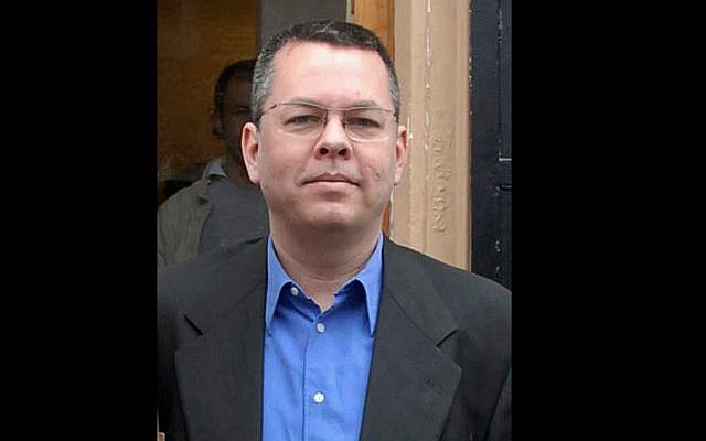 In this undated file photo, Andrew Brunson, an American pastor, on trial in Izmir, Turkey. (DHA-Depo Photos via AP) In this undated file photo, Andrew Brunson, an American pastor, on trial in Izmir, Turkey. (DHA-Depo Photos via AP)