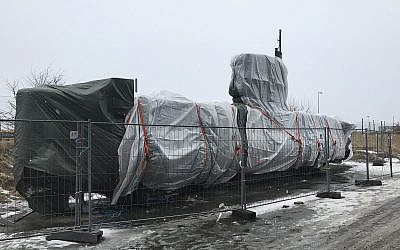 The Wednesday, March 7, 2018 photo shows the submarine UC3 Nautilus of Danish inventor Peter Madsen in Copenhagen, Denmark (AP Photo/Dorothee Thiesing)
