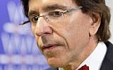 Belgium's then-prime minister Elio Di Rupo attends the Nuclear Security Summit (NSS) in The Hague, Netherlands, March 24, 2014. (AP Photo/Freek van den Bergh, Pool)