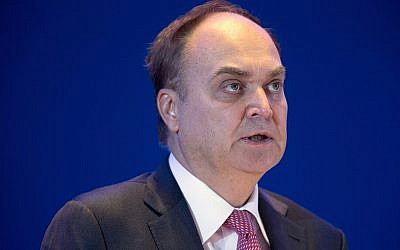 Russia's Ambassador to the US Anatoly Antonov in 2015 (AP Photo/Mark Schiefelbein)
