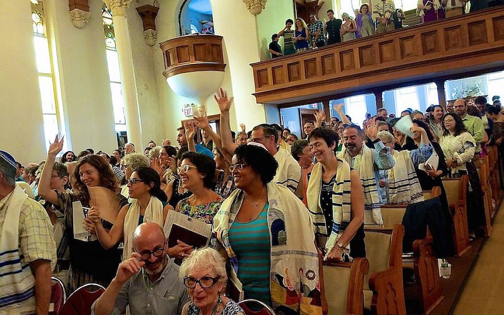 A view of Congregation Kolot Chayeinu in Brooklyn, New York. (Courtesy of Congregation Kolot Chayeinu/via JTA) A view of Congregation Kolot Chayeinu in Brooklyn, New York. (Courtesy of Congregation Kolot Chayeinu/via JTA)
