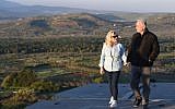 Prime Minister Benjamin Netanyahu and his wife Sara Netanyahu on April 4, 2018. (Kobi Gideon/GPO)