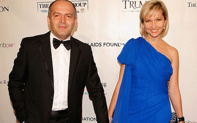 Victor and Elena Pinchuk attending the Ninth Annual Elton John AIDS Foundation benefit, New York, Oct. 18, 2010. (Jemal Countess/Getty Imagesvia JTA) Victor and Elena Pinchuk attending the Ninth Annual Elton John AIDS Foundation benefit, New York, Oct. 18, 2010. (Jemal Countess/Getty Imagesvia JTA)