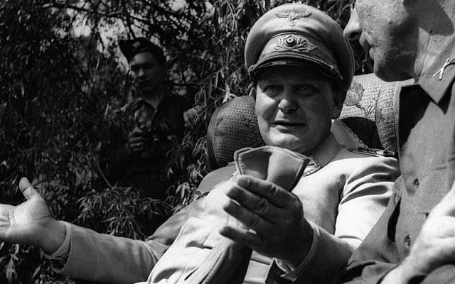 Hermann Goering speaking with a foreign journalist in his private garden in Augsburg , Germany, May 13, 1945. (Getty Images via JTA) Hermann Goering speaking with a foreign journalist in his private garden in Augsburg , Germany, May 13, 1945. (Getty Images via JTA)