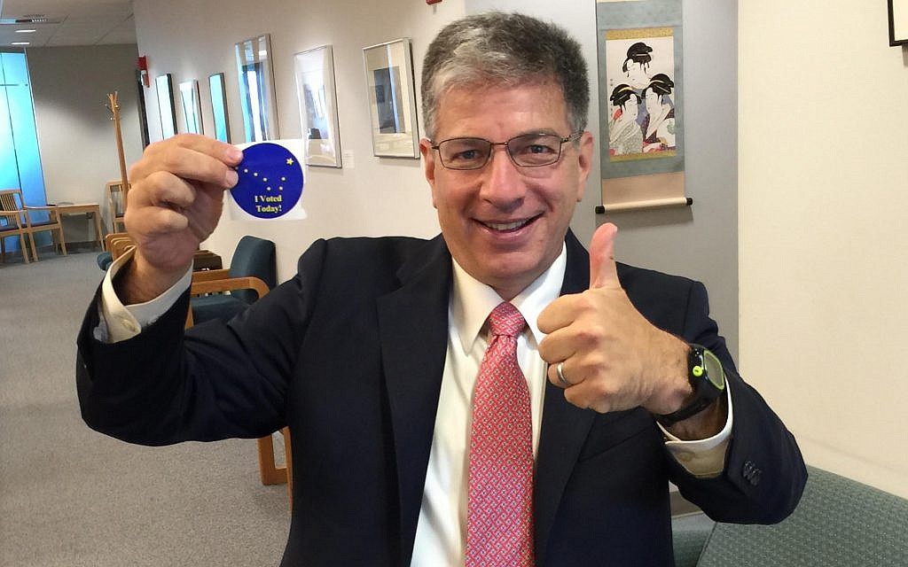 Anchorage, Alaska mayor Ethan Berkowitz after voting on election day. (Courtesy City of Anchorage)