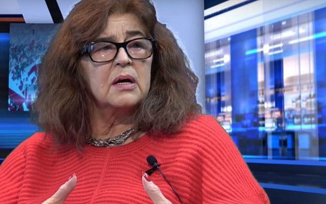 Ewa Kurek, who has claimed that Jews had fun in the ghettos during the German occupation of Poland during World War II. (YouTube screenshot) Ewa Kurek, who has claimed that Jews had fun in the ghettos during the German occupation of Poland during World War II. (YouTube screenshot)