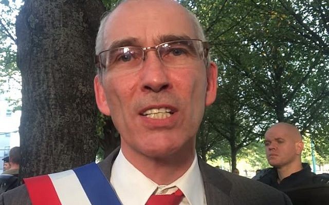 Gennevilliers Mayor Patrice Leclerc. (Screen capture/YouTube) Gennevilliers Mayor Patrice Leclerc. (Screen capture/YouTube)
