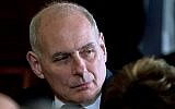 In this April 3, 2018 photo, President Donald Trump's Chief of Staff John Kelly attends a news conference in the East Room of the White House in Washington. (AP Photo/Andrew Harnik)