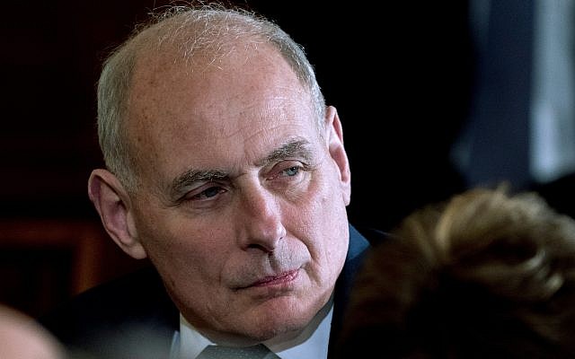 In this April 3, 2018 photo, President Donald Trump's Chief of Staff John Kelly attends a news conference in the East Room of the White House in Washington. (AP Photo/Andrew Harnik) In this April 3, 2018 photo, President Donald Trump's Chief of Staff John Kelly attends a news conference in the East Room of the White House in Washington. (AP Photo/Andrew Harnik)