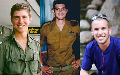 Alex Singer, Michael Levin, Max Steinberg, three fallen IDF lone soldiers, who were commemorated at a ceremony in Jerusalem on April 17, 2018. (courtesy)