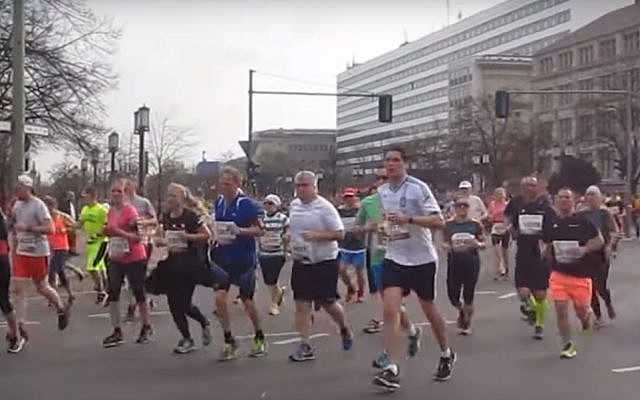 The Berlin half-marathon, 2017. (YouTube screenshot) The Berlin half-marathon, 2017. (YouTube screenshot)