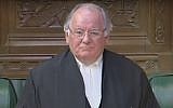 Lord Martin of Springburn, formerly Michael Martin, seen while he was Speaker of the House of Commons in the UK Parliament in 2009 (YouTube screenshot)