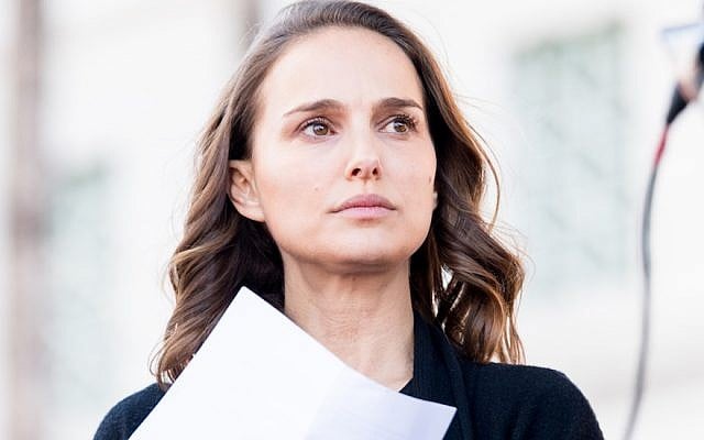 Illustrative: Natalie Portman at the Women’s March in Los Angeles, January 20, 2018. (Emma McIntyre/Getty Images)