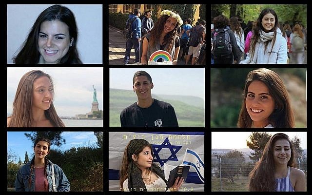 A composite photo of victims of a flash flood in southern Israel on April 27, 2018. Ilan Bar Shalom (TL), Shani Shamir (TC), Agam Levy (TR), Romi Cohen (ML), Tzur Alfi (MC), Ella Or (MR), Gali Balali (BL), Maayan Barhum (BC), Yael Sadan (BR) (Facebook/courtesy) A composite photo of victims of a flash flood in southern Israel on April 27, 2018. Ilan Bar Shalom (TL), Shani Shamir (TC), Agam Levy (TR), Romi Cohen (ML), Tzur Alfi (MC), Ella Or (MR), Gali Balali (BL), Maayan Barhum (BC), Yael Sadan (BR) (Facebook/courtesy)