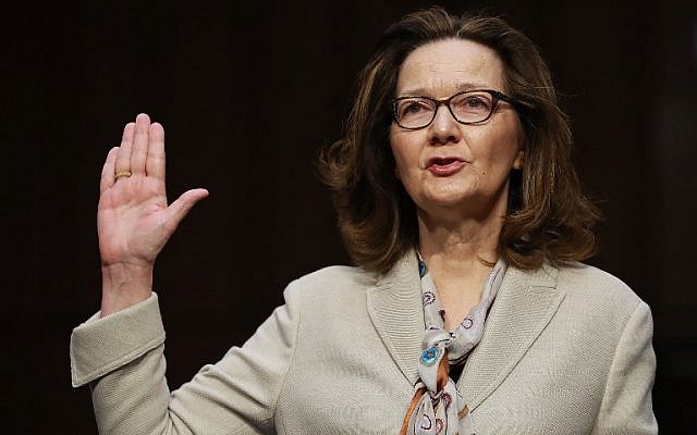 Central Intelligence Agency Deputy Director Gina Haspel is sworn in before the Senate Intelligence Committee during her confirmation hearing to become the next CIA director, in the Hart Senate Office Building in Washington, DC, on May 9, 2018. (Chip Somodevilla/Getty Images/AFP) Central Intelligence Agency Deputy Director Gina Haspel is sworn in before the Senate Intelligence Committee during her confirmation hearing to become the next CIA director, in the Hart Senate Office Building in Washington, DC, on May 9, 2018. (Chip Somodevilla/Getty Images/AFP)