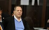 Harvey Weinstein appears at his arraignment in Manhattan Criminal Court on Friday, May 25, 2018.  (Jefferson Siegel-Pool via Getty Images/AFP)