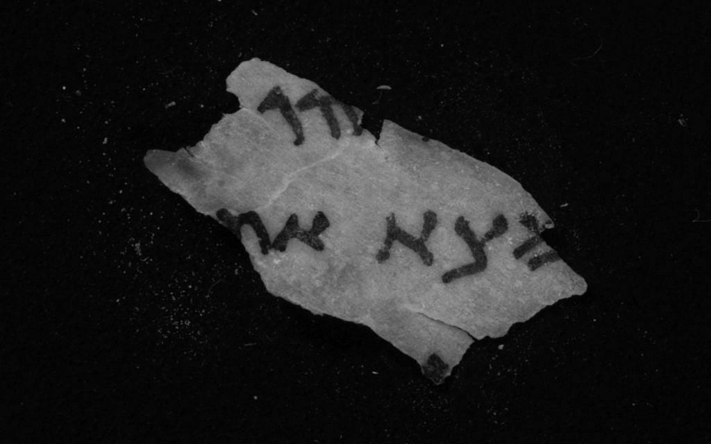 A fragment of Deuteronomy (11Q3) after infrared imaging at the scroll lab of the Israel Antiquity Authority. (Shai Halevi, The Leon Levy Dead Sea Scrolls Digital Library)