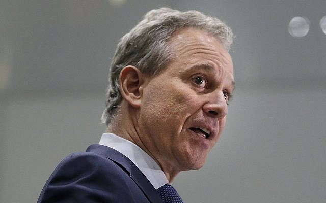 In this September 6, 2017, file photo, New York Attorney General Eric Schneiderman speaks at a news conference in New York. (AP Photo/Seth Wenig, File) In this September 6, 2017, file photo, New York Attorney General Eric Schneiderman speaks at a news conference in New York. (AP Photo/Seth Wenig, File)