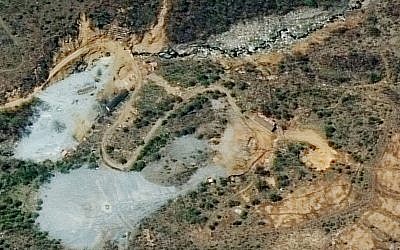 This May 7, 2018, satellite image provided by DigitalGlobe shows the nuclear test site in Punggye-ri, North Korea. (Satellite Image ©2018 DigitalGlobe, a Maxar company via A)