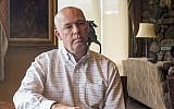 In this June 20, 2017, photo, Montana Rep.-elect Greg Gianforte responds to questions at his home in Bozeman, Mont., about an election-eve confrontation with a reporter. (AP Photo/Bobby Caina Calvan,)