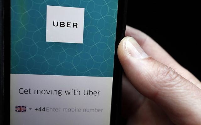 In this September 22, 2017 photo, an Uber App is displayed on a phone in London. (AP Photo/Kirsty Wigglesworth) In this September 22, 2017 photo, an Uber App is displayed on a phone in London. (AP Photo/Kirsty Wigglesworth)