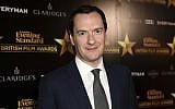 Newspaper Editor George Osborne poses for photographers on arrival at The Evening Standard Film Awards in central London, on February 8, 2018. (Grant Pollard/Invision/AP)