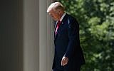 US President Donald Trump in the Rose Garden of the White House, Thursday, May 3, 2018, in Washington. (AP Photo/Evan Vucci)